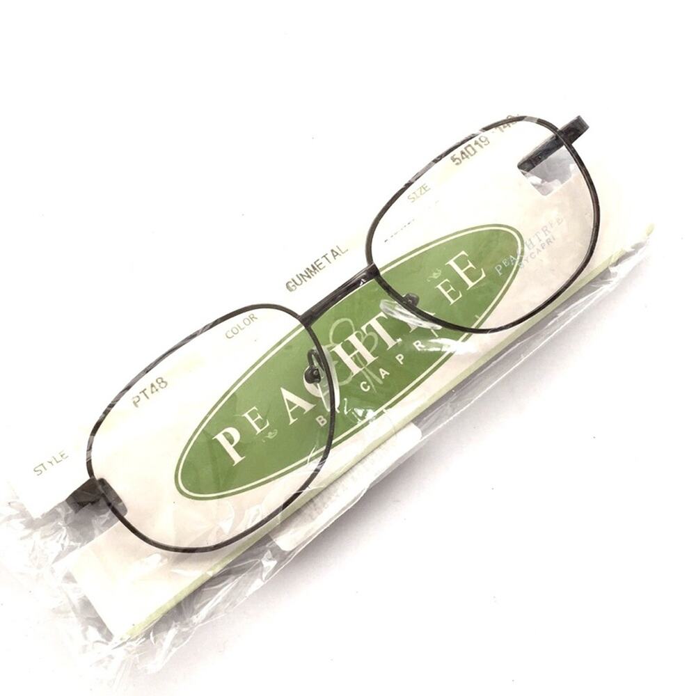 PEACH by Capri reading glasses frame NWT gunmetal